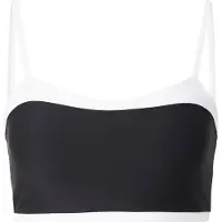 Abercrombie & Fitch Sport bh 'SCULPTLUX SWEETHEART' zwart / wit