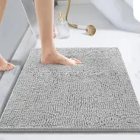Unyqoos Zachte en Absorberende Chenille Badmat 40x60cm voor Veiligheid en Comfort