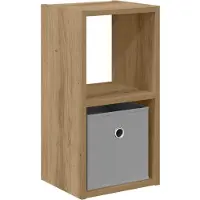 vidaXL Nachtkastje Artisan Eiken 25,5 x 22 x 49,5 cm Bewerkt hout