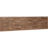 vidaXL Bed Hoofdbord Naturel Massief Teakhout