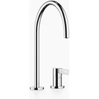 Dornbracht TARA Ultra keukenmengkraan, tweegats mengkraan, enkele rozetten, uitval 241mm, 32815875-00