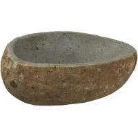 vidaXL Rivierstroom bassin Lichtgrijs 30-37 x 25-30 x 12 cm Riverstone