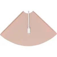 vidaXL Hoek Vloeiende Plank 4 st Roze 18 x 18 x 2 cm
