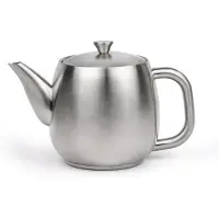 Bredemeijer - Theepot dubbelwandig Vera - 0,9 liter - RVS - Met theezeef