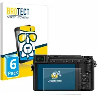 BROTECT Screenprotector 6 Stuks voor Panasonic Lumix DMC-GX80 Beschermglas transparant