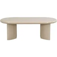 Vente-unique Salontafel van MDF - Beige gelakt - TABEMI