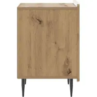 vidaXL Nachtkastje 2 st Artisanaal eiken 43 x 34,5 x 52 cm