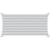 vidaXL Zonneschaduw Lichtgrijs en wit 4 x 2 m 100% Polyester Oxford