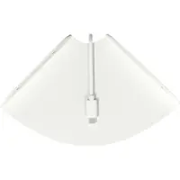 vidaXL Hoek Vloeiende Plank 2 st Wit 15 x 15 x 2 cm