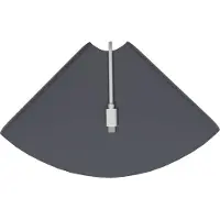 vidaXL Hoek Plank 2 st Antraciet 18 x 18 x 2 cm