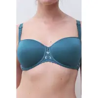 Chantelle Co Bra Tshirt Half Cup Memory Jeans Blue Shades Maat: F80 | Bustiers Outlet | Dames | Blauw