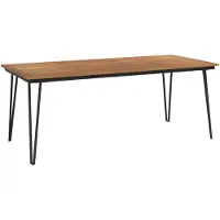 vidaXL Tuintafel met haarspeldpoten 200x90x75 cm massief acaciahout
