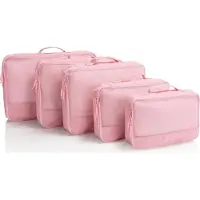 Heys kledingzak EcoTex Packing Cubes Set 5pc Pink roze