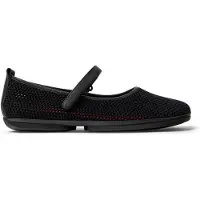 Camper Campervoor vrouwen. K201402-011 Ballerina's Rechts Nina zwart (37), Stof, Plat, Klittenband, Casual