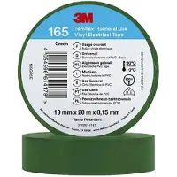 3M MMM zelfkl tape Temflex 1500, PVC, groen, (lxb) 10mx15mm