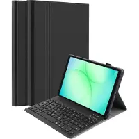 Just in Case tablet Hoes met Toetsenbord geschikt voor Samsung Galaxy Tab A11 Plus - QWERTZ Bluetooth Keyboard Case - Zwart