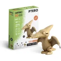 Cartonic -3D PUZZLE -Collectible PTERODACTYL- puzzelen karton 3D DIY Creatief Speelgoed Decoratie Interieur Cadeau Ecologisch Voor kinderen en volwassenen
