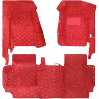 Happiq Auto Vloermatten Set – Voor Sportieve Coupé 2020–heden 5-Zits – Antislip Interieur Bescherming – PU Leer Rood