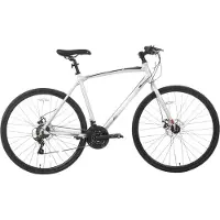 Happiq Racefiets – Voor volwassenen – 14 versnellingen, lichtgewicht aluminium frame, geschikt voor stadswoon-werkverkeer en fitness – Zilver, M, 700c