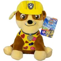 Paw Patrol Rubble - Pluche Knuffel 28 cm - Speelgoed Knuffels voor Kinderen Jongens Meisjes - Hond Puppy Dog Plush Toy