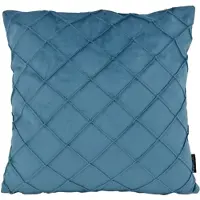 NOVÉE Velvet cross petrol kussenhoes | 45x45 cm | velvet/polyester