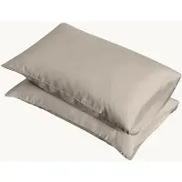 Y-NOT Premium Kussenslopen Set - Bamboe Zand - 60x70 cm - 2-pack - Zachte Kussenhoezen voor Comfortabele Nachtrust