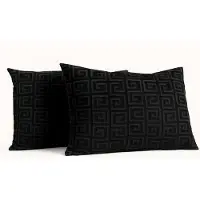 Y-NOT Kussenslopen Set - Velvet Designer Black - 60x70 cm - 2-pack - Zachte Kussenhoezen voor Comfortabele Nachtrust