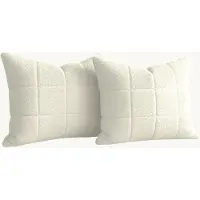 Y-NOT Kussenslopen Set - Vol & Gevoerd Teddy Pearl White - 60x70 cm - 2-pack - Zachte Kussenhoezen voor Comfortabele Nachtrust