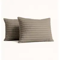 Y-NOT Kussenslopen Set - Teddy Iced Coffee - 60x70 cm - 2-pack - Zachte Kussenhoezen voor Comfortabele Nachtrust