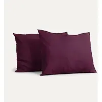 Y-NOT Kussenslopen Set - Mat Satijn Plum - 60x70 cm - 2-pack - Zachte Kussenhoezen voor Comfortabele Nachtrust