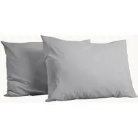 Y-NOT Kussenslopen Set - Mat Satijn Grey - 60x70 cm - 2-pack - Zachte Kussenhoezen voor Comfortabele Nachtrust