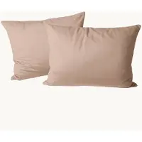 Y-NOT Kussenslopen Set - Velvet Nude - 60x70 cm - 2-pack - Zachte Kussenhoezen voor Comfortabele Nachtrust
