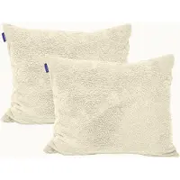 Y-NOT Kussenslopen Set - Teddy Cappuccino White - 60x70 cm - 2-pack - Zachte Kussenhoezen voor Comfortabele Nachtrust