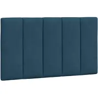 vidaXL Hoofdbordkussen "Hanko" 90 cm fluweel blauw