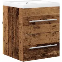 vidaXL Wastafel kabinet voor de badkamer Bruin 42 x 39 x 52 cm