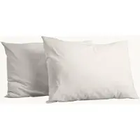 Y-NOT Kussenslopen Set - Mat Satijn Offwhite - 60x70 cm - 2-pack - Zachte Kussenhoezen voor Comfortabele Nachtrust