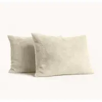 Y-NOT Kussenslopen Set - Teddy FluffyNude - 60x70 cm - 2-pack - Zachte Kussenhoezen voor Comfortabele Nachtrust
