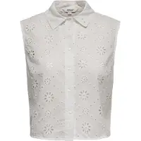 ONLY - ONLALITHEA SL SHORT EMB SHIRT WVN Dames Blouse