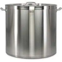 HCB - Professionele Kookpan - 160 liter - Inductie - Gas - Electrisch - Grote RVS / INOX pan - Soeppan - Horeca pannen - Kookpot - Ø61 cm x H57 cm - 15 kg - 5476