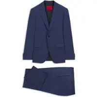 HUGO Slim-fit tweedelig pak van hoogwaardig stretchtwill Maat 102