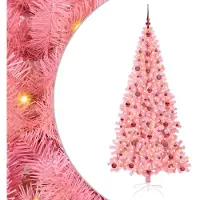 vidaXL Kerstboom Roze 210 cm PVC