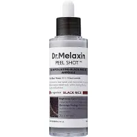 Dr. Melaxin Dr.Melaxin Peel Shot Glow Zwarte Rijst Peeling Ampul Zachte exfolirende gezichts- en lichaamsscrub Dode huidcellen mee-eters verwijderaar voor alle