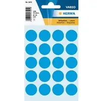 Herma Multipurpose-etiketten, Ø 19 mm, rond blauw, permanent hechtend, om met de hand - 20 stuks