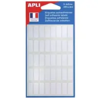 Agipa witte etiketten in etui ft 50 x 77 mm (b x h), 14 stuks, 2 per blad