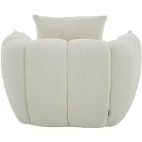 Vente-unique Draaibare fauteuil in getextureerde beige stof GONOLON