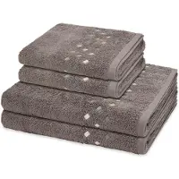 Ross Sonstiges 2 X handdoek 2 X douchehanddoek - in set 4 pack Stoneline
