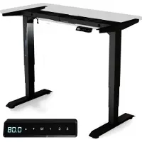 Desktronic HomePro Frame in hoogte verstelbaar bureauframe - Elektrisch in hoogte verstelbaar bureau met fluisterstille dubbele motor en touchscreen - Hoog draagvermogen - Zwart
