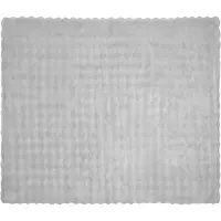 vidaXL Antislip deken van imitatie konijnenbont Olite Grijs Polyester