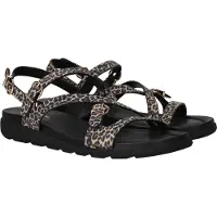Tamaris Sandalen met riem bruin / zwart