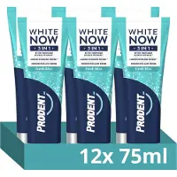 Prodent White Now Tandpasta - 3-in-1 Fresh Kiss - met langdurig witmakende werking** en micellaire reiniging - 12 x 75 ml